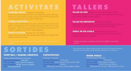 Programació ACTIVA'T juliol 2019