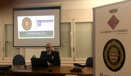 El cos de la Policia Local presenta el proper 13 d'abril al seva memòria anual 2017 en una acte obert