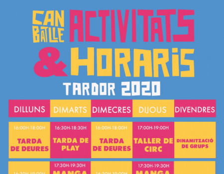Activitats i Horaris 2020